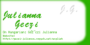 julianna geczi business card